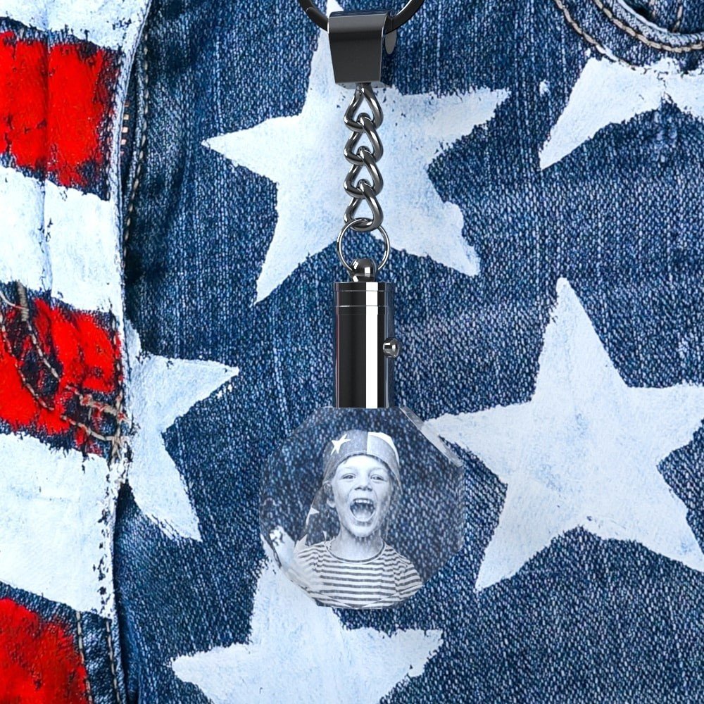 Crystal Octagon Keychain - Image 2