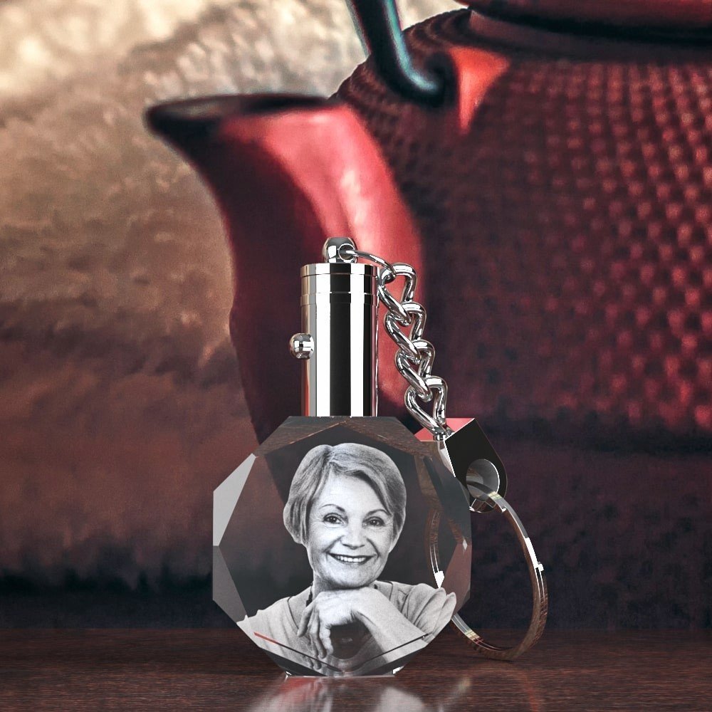 Crystal Octagon Keychain - Image 3