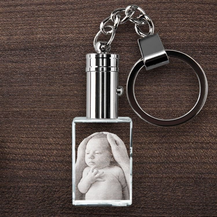 Crystal Rectangle Keychain