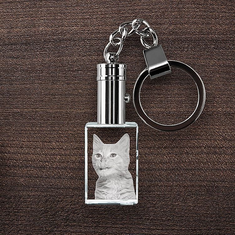 Crystal Rectangle Keychain - Image 3