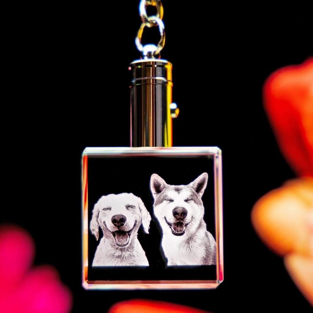 Crystal Square Keychain